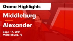 Middleburg  vs Alexander Game Highlights - Sept. 17, 2021
