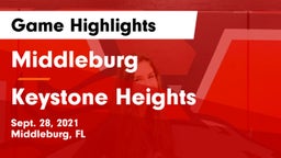 Middleburg  vs Keystone Heights Game Highlights - Sept. 28, 2021