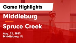 Middleburg  vs Spruce Creek Game Highlights - Aug. 22, 2023