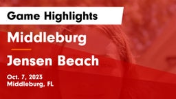 Middleburg  vs Jensen Beach  Game Highlights - Oct. 7, 2023