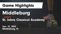 Middleburg  vs St. Johns Classical Academy Game Highlights - Jan. 13, 2023