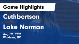 Cuthbertson  vs Lake Norman  Game Highlights - Aug. 21, 2023