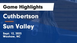 Cuthbertson  vs Sun Valley  Game Highlights - Sept. 12, 2023