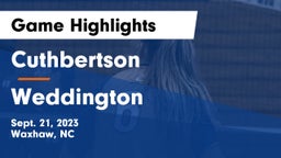 Cuthbertson  vs Weddington Game Highlights - Sept. 21, 2023