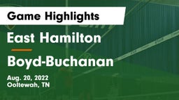 East Hamilton  vs Boyd-Buchanan  Game Highlights - Aug. 20, 2022