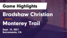 Bradshaw Christian  vs Monterey Trail  Game Highlights - Sept. 13, 2021