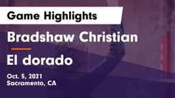 Bradshaw Christian  vs El dorado  Game Highlights - Oct. 5, 2021
