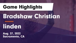 Bradshaw Christian  vs linden Game Highlights - Aug. 27, 2022