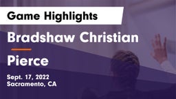 Bradshaw Christian  vs Pierce  Game Highlights - Sept. 17, 2022