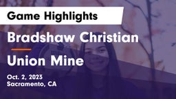 Bradshaw Christian  vs Union Mine Game Highlights - Oct. 2, 2023