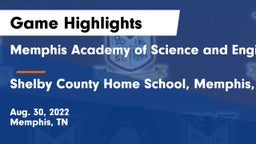 Memphis Academy of Science and Engineering  vs Shelby County Home School, Memphis, TN Game Highlights - Aug. 30, 2022