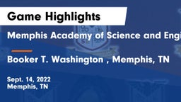 Memphis Academy of Science and Engineering  vs Booker T. Washington , Memphis, TN Game Highlights - Sept. 14, 2022