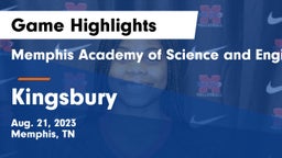 Memphis Academy of Science and Engineering  vs Kingsbury Game Highlights - Aug. 21, 2023