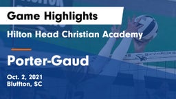 Hilton Head Christian Academy vs Porter-Gaud  Game Highlights - Oct. 2, 2021