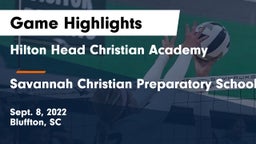 Hilton Head Christian Academy vs Savannah Christian Preparatory School Game Highlights - Sept. 8, 2022