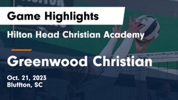 Hilton Head Christian Academy vs Greenwood Christian  Game Highlights - Oct. 21, 2023