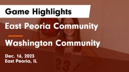 East Peoria Community  vs Washington Community  Game Highlights - Dec. 16, 2023