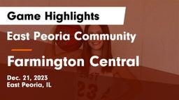 East Peoria Community  vs Farmington Central  Game Highlights - Dec. 21, 2023