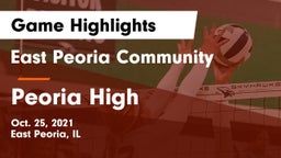 East Peoria Community  vs Peoria High Game Highlights - Oct. 25, 2021