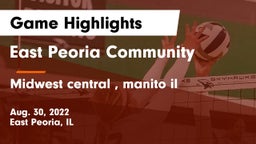 East Peoria Community  vs Midwest central , manito  il Game Highlights - Aug. 30, 2022