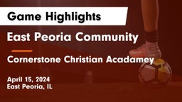 East Peoria Community  vs Cornerstone Christian Acadamey Game Highlights - April 15, 2024