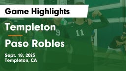 Templeton  vs Paso Robles  Game Highlights - Sept. 18, 2023