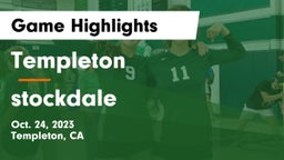 Templeton  vs stockdale  Game Highlights - Oct. 24, 2023