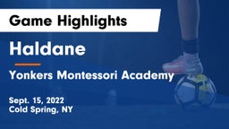 Haldane  vs Yonkers Montessori Academy Game Highlights - Sept. 15, 2022
