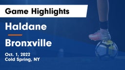 Haldane  vs Bronxville  Game Highlights - Oct. 1, 2022