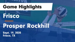 Frisco  vs Prosper Rockhill Game Highlights - Sept. 19, 2020