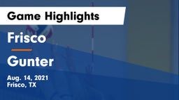 Frisco  vs Gunter  Game Highlights - Aug. 14, 2021