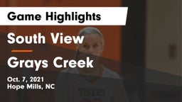 South View  vs Grays Creek  Game Highlights - Oct. 7, 2021
