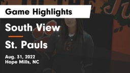 South View  vs St. Pauls  Game Highlights - Aug. 31, 2022