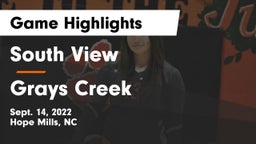 South View  vs Grays Creek  Game Highlights - Sept. 14, 2022