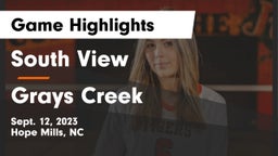 South View 	 vs Grays Creek  Game Highlights - Sept. 12, 2023
