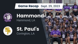 Recap: Hammond  vs. St. Paul's  2023