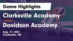 Clarksville Academy vs Davidson Academy  Game Highlights - Aug. 17, 2021