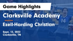 Clarksville Academy vs Ezell-Harding Christian  Game Highlights - Sept. 13, 2022