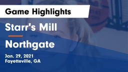 Starr's Mill  vs Northgate  Game Highlights - Jan. 29, 2021