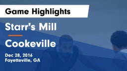 Starr's Mill  vs Cookeville  Game Highlights - Dec 28, 2016