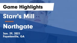 Starr's Mill  vs Northgate  Game Highlights - Jan. 29, 2021