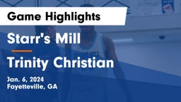 Starr's Mill  vs Trinity Christian  Game Highlights - Jan. 6, 2024