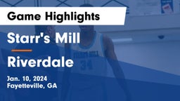 Starr's Mill  vs Riverdale  Game Highlights - Jan. 10, 2024