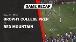 Recap: Brophy College Prep  vs. Red Mountain  2015