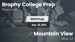 Matchup: Brophy College Prep vs. Mountain View  2016
