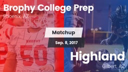 Matchup: Brophy College Prep vs. Highland  2017