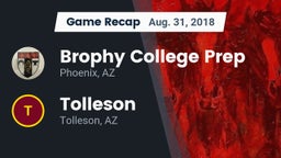 Recap: Brophy College Prep  vs. Tolleson  2018