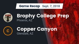 Recap: Brophy College Prep  vs. Copper Canyon  2018
