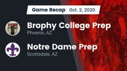 Recap: Brophy College Prep  vs. Notre Dame Prep  2020