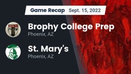 Recap: Brophy College Prep  vs. St. Mary's  2022